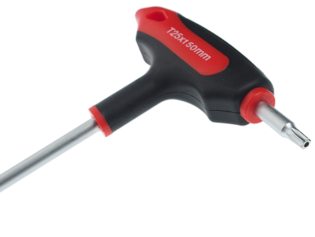 Ключ TORX Т-образный T25H с отверстием JTCJTC