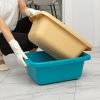 Таз пластмассовый прямоугольный 25 л, бежевый, Home Palisad