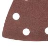 Треугольник абразивный на ворсовой подложке под "липучку", перфорированный, P 40, 93 мм, 5 шт Matrix