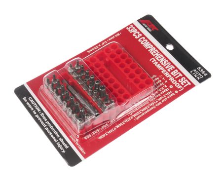 Набор бит 1/4" TORX, HEX, SPANNER с магнитным держателем 33 предмета в боксе JTCJTC