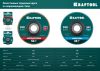 KRAFTOOL ZIRCON 125 х 22.2 мм, P80, круг лепестковый циркониевый торцевой по металлу и нержавеющей стали (36594-125-80)