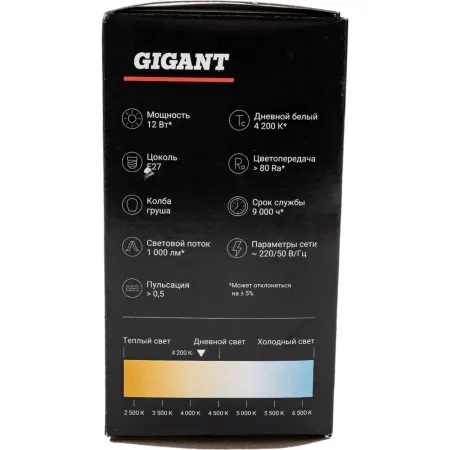 Светодиодная лампа Gigant G-E27-12-4200K
