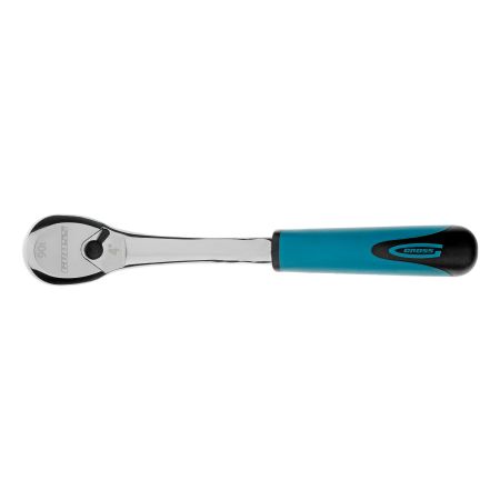 Ключ-трещотка 3/8", CrV, 90 зубьев, усиленный, хром Gross