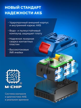 ЗУБР 20 В, адаптер для АКБ LMS под инструмент 20V Max, Профессионал (LMS-T7)