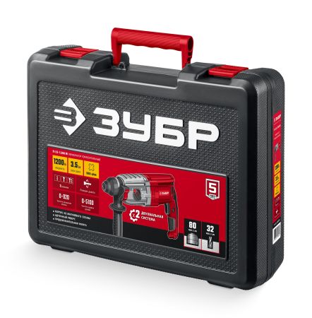 ЗУБР 32 мм, 1200 Вт, перфоратор SDS Plus, мет. корпус (П-32-1200 М)