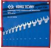 Набор комбинированных ключей, 8-24 мм, чехол из теторона, 11 предметов KING TONY 1211MRN