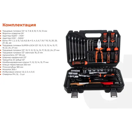 Набор слесарно-монтажного инструмента Gigant GAS-66