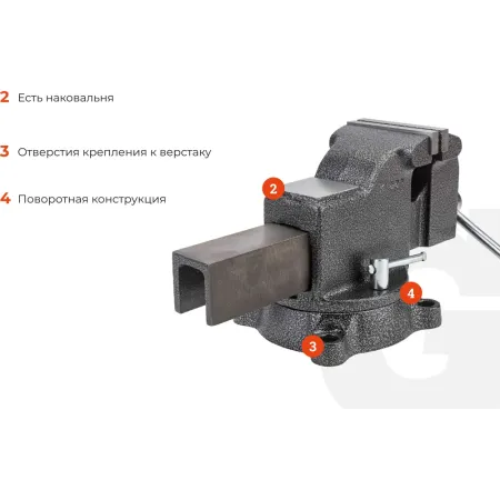 Поворотные слесарные тиски Gigant Professional