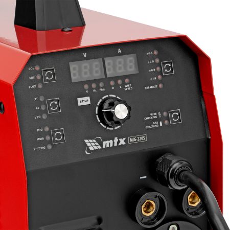 Аппарат инвертор. полуавтомат. cварки MIG-220S, 220A, ПВ 60%, катушка 5 кг MTX