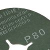 Круги фибровые 5 шт, Р 80, 115 х 22 mm Matrix