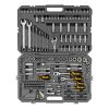 Набор инструментов, 1/2", 1/4", 3/8", CrV, S2, пластиковый кейс, 216 предметов Denzel