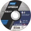 Отрезной круг по нержавеющей стали/металлу Norton Omega 125x1x22,23мм, A60W-BF41