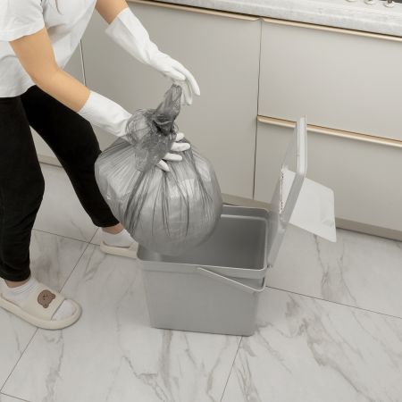 Пакеты для мусора 60 л x 50 шт. серые, Home Palisad