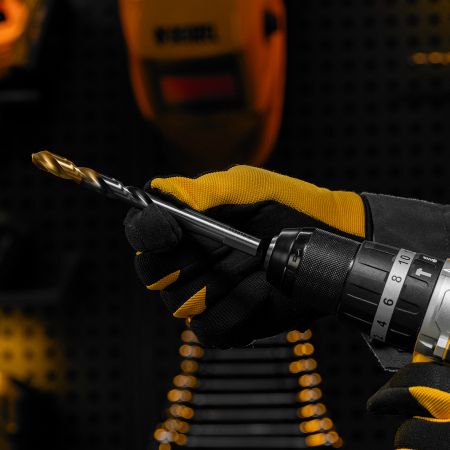 Сверло спиральное по металлу 11 x 142мм, Р6М5, Golden Tip, многогранная заточка Denzel