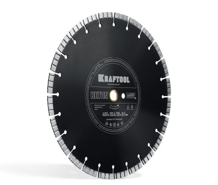 KRAFTOOL BETON 400 мм (25.4/20 мм, 12х3.6 мм), алмазный диск (36686-400)