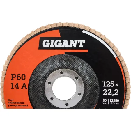 Торцевой круг лепестковый Gigant GRF-60-10