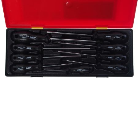 Набор отверток TORX T8-T40 9 предметов в кейсе JTCJTC