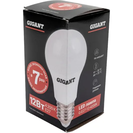 Светодиодная лампа Gigant G-E27-12-4200K