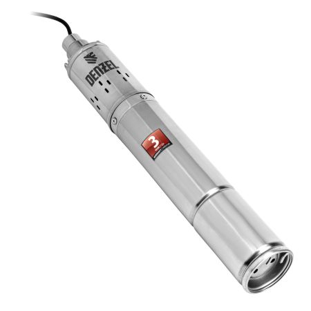 Скважинный насос DWS-3,5-100, винтовой, диаметр 3,5", 800 Вт, 1700 л/ч, напор 100 м Denzel