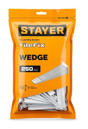 STAYER СВП TileFix, клин 250 шт, система выравнивания плитки ″ворота″ (33849-250)