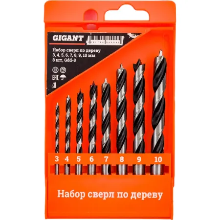 Набор сверл по дереву Gigant Gdd-13