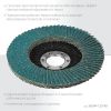 KRAFTOOL ZIRCON 125 х 22.2 мм, P80, круг лепестковый циркониевый торцевой по металлу и нержавеющей стали (36594-125-80)
