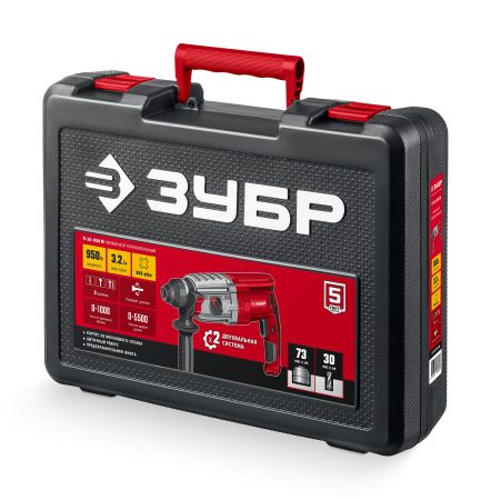 ЗУБР 30 мм, 950 Вт, перфоратор SDS Plus, мет. корпус (П-30-950 М)