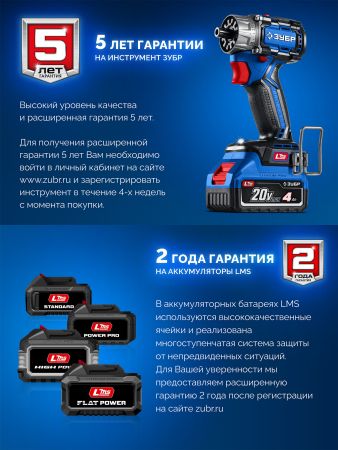 ЗУБР Turbo CHARGE, 20 В, 1 порт, 1 х 6 А, зарядное устройство для LMS АКБ, ПРОФЕССИОНАЛ (TC-20-1)