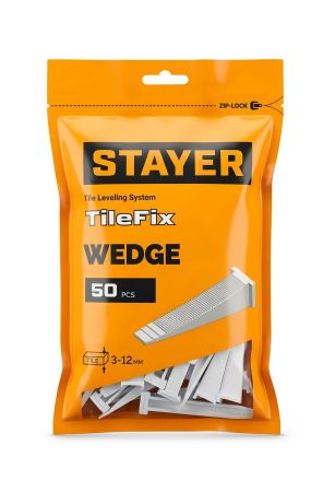 STAYER СВП TileFix, клин 50 шт, система выравнивания плитки ″ворота″ (33848-50)