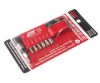 Набор бит 1/4" TORX с отверстием Т10Н-Т40Н с Г-образным держателем 8 предметов JTCJTC