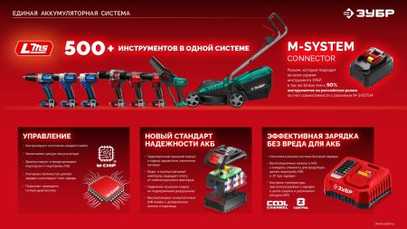 ЗУБР 20 В, 2.0 А·ч, аккумулятор LMS (АКБ-20-2)