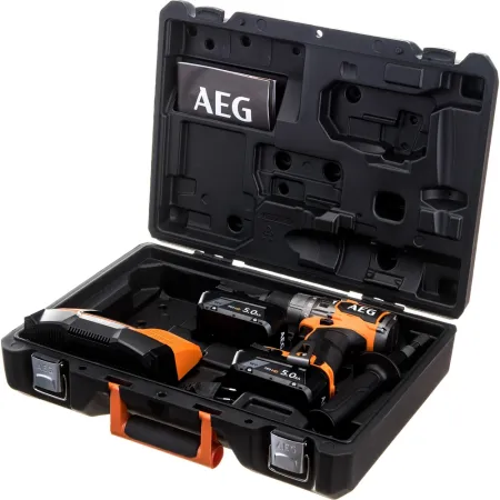 Ударная бесщеточная аккумуляторная дрель-шуруповерт BSB18C3BL-502C AEG