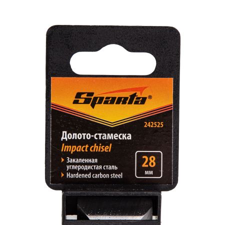 Долото-стамеска 28 мм, деревянная рукоятка Sparta