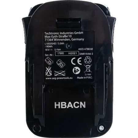 Аккумулятор L1850SHD AEG