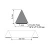 PROGLASS Установочный треугольный фиксатор, 20x5x5мм, 100шт