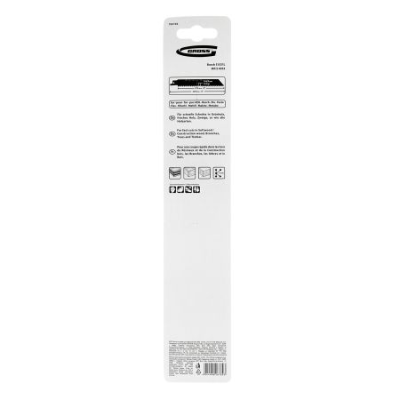 Полотна по дереву для сабельной пилы 4052 - S1531L, 210 x 5-6.5 мм, фигурный рез, 2 шт. Gross