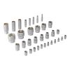 Набор инструментов, 1/2", 1/4", CrV, S2, пластиковый кейс, 84 предмета Denzel