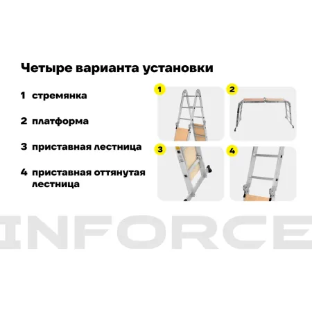 Лестница-трансформер Inforce ЛП-Т-4-3-П