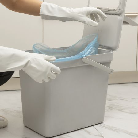 Пакеты для мусора 30 л x 30 шт. голубые, Home Palisad
