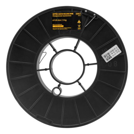 Омедненная проволока ER70S-6, диам. 0,8 мм, 5 кг, диам. катушки D200 Denzel
