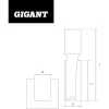Пазовая прямая фреза Gigant GC-0048